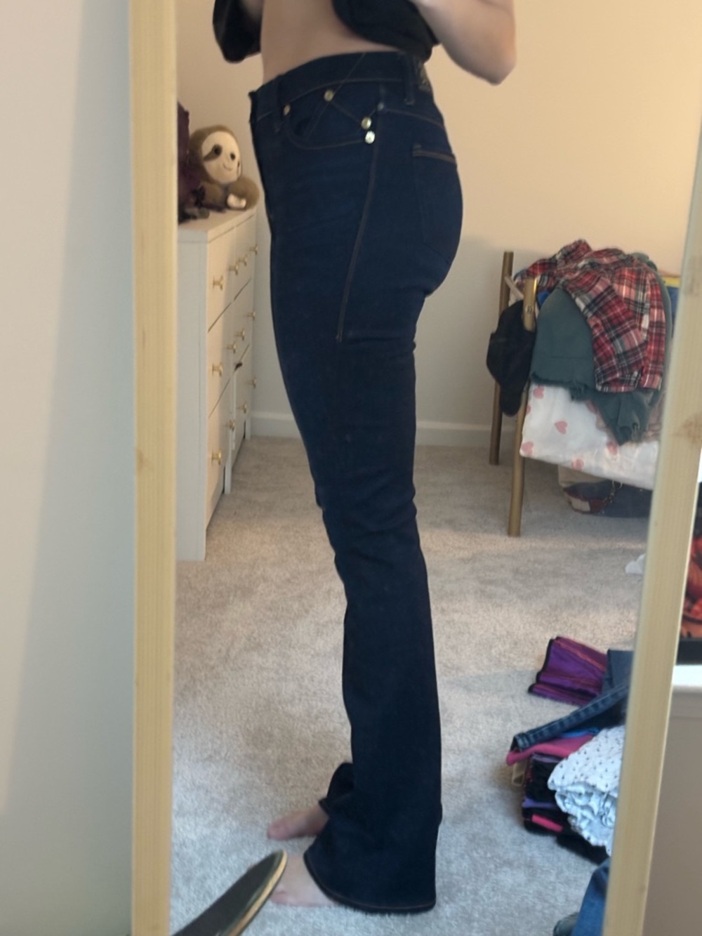 Rock & Republic Dark Blue Boot Cut Jeans - Picture 2 of 7